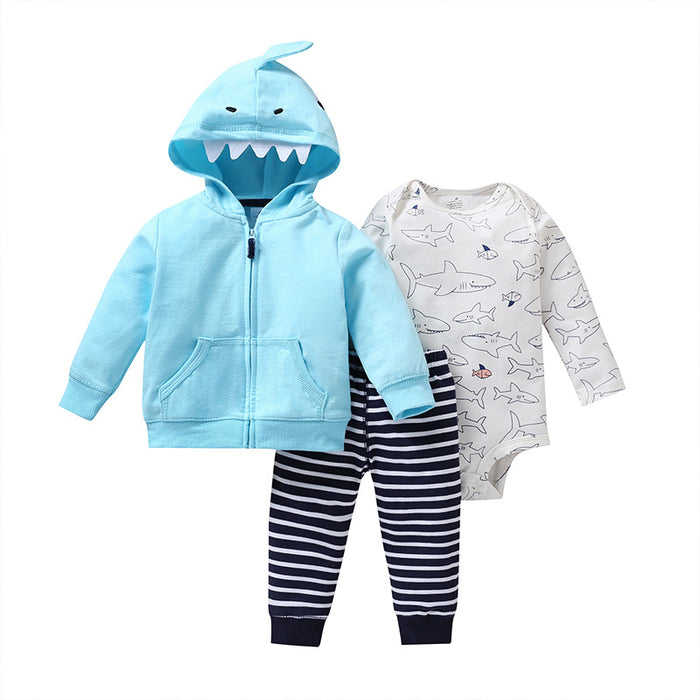 3Pcs Baby Girl Jumpsuit Clothes Set