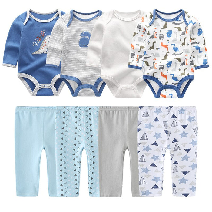 Baby 4 Piece Bodysuit & Pant Set