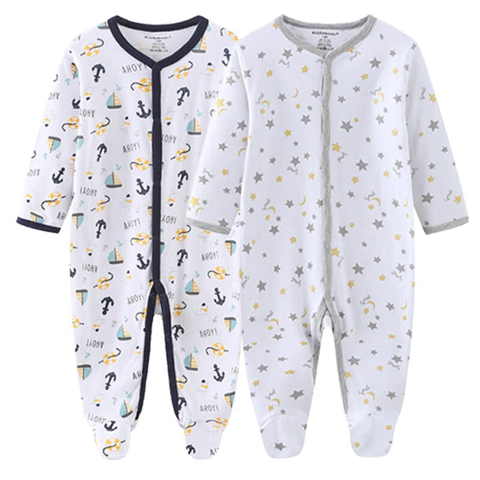 2 Pieces Cotton Jumpsuit Set For Babies