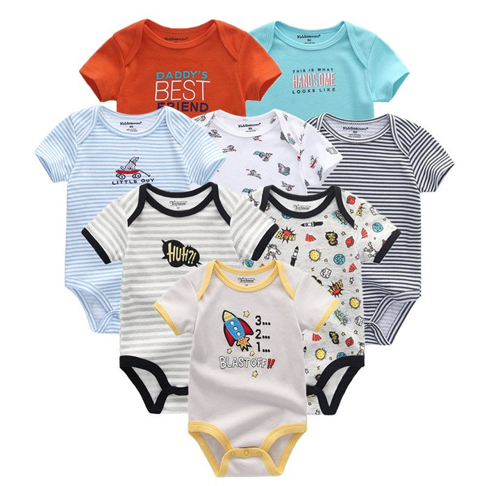 8 Pcs Baby Unisex Clothes Jumpsuit Set