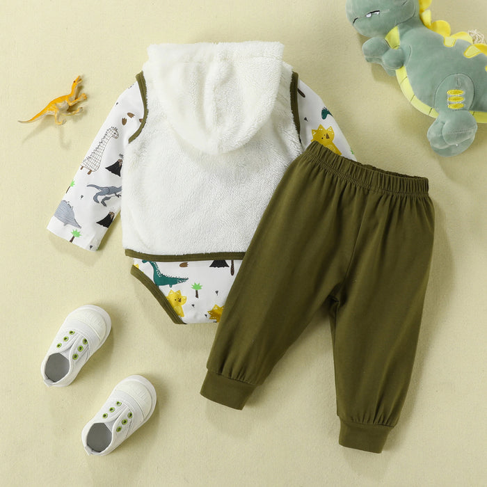 Dinosaur Print Baby Clothes Set