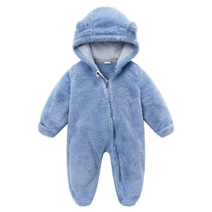 Unisex New Born Baby Hooded Romper