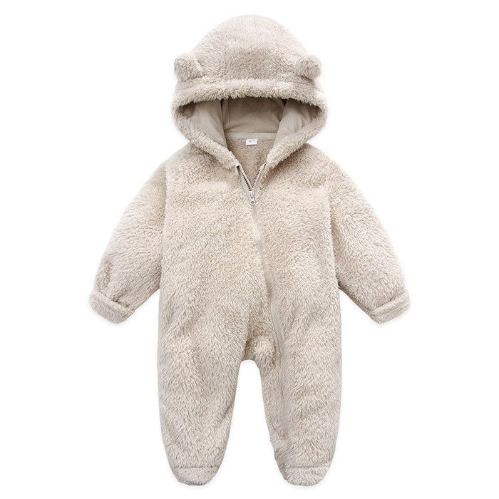 Unisex New Born Baby Hooded Romper