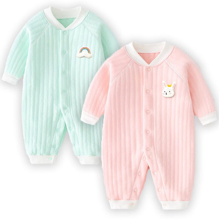 Set Of 2 Winter Baby Romper