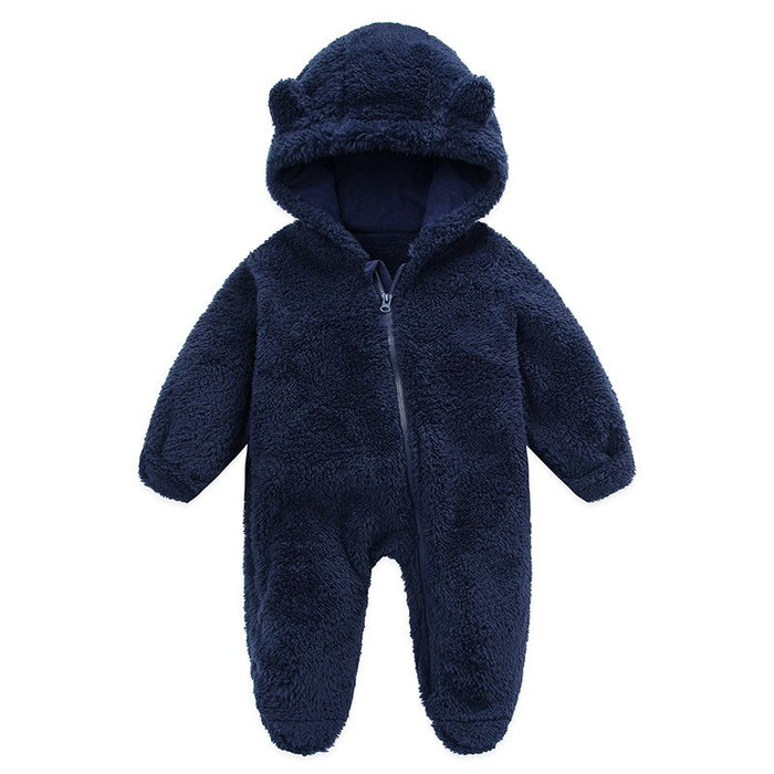 Unisex New Born Baby Hooded Romper