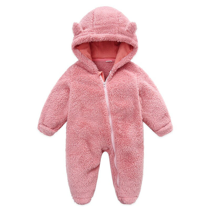 Unisex New Born Baby Hooded Romper