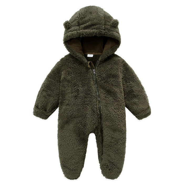 Unisex New Born Baby Hooded Romper