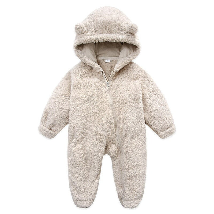 Unisex New Born Baby Hooded Romper