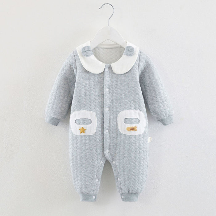 Winter Thick Long Sleeve Romper For Toddlers