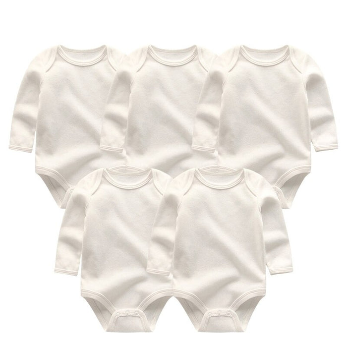 Solid Cotton Toddler Bodysuits And Sleepsuit Outfits