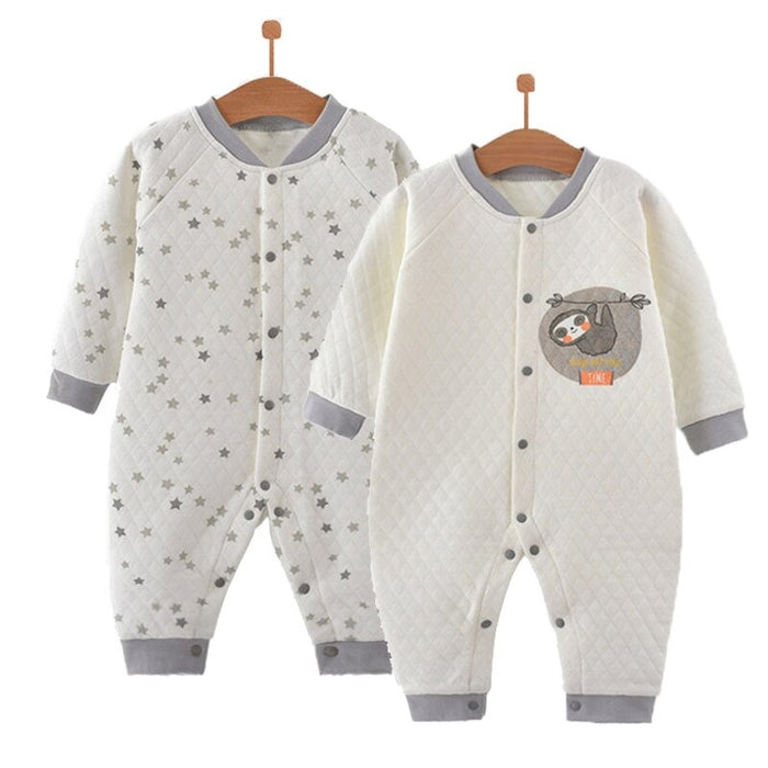 Winter Baby Boy Rompers Cotton Clothes Set