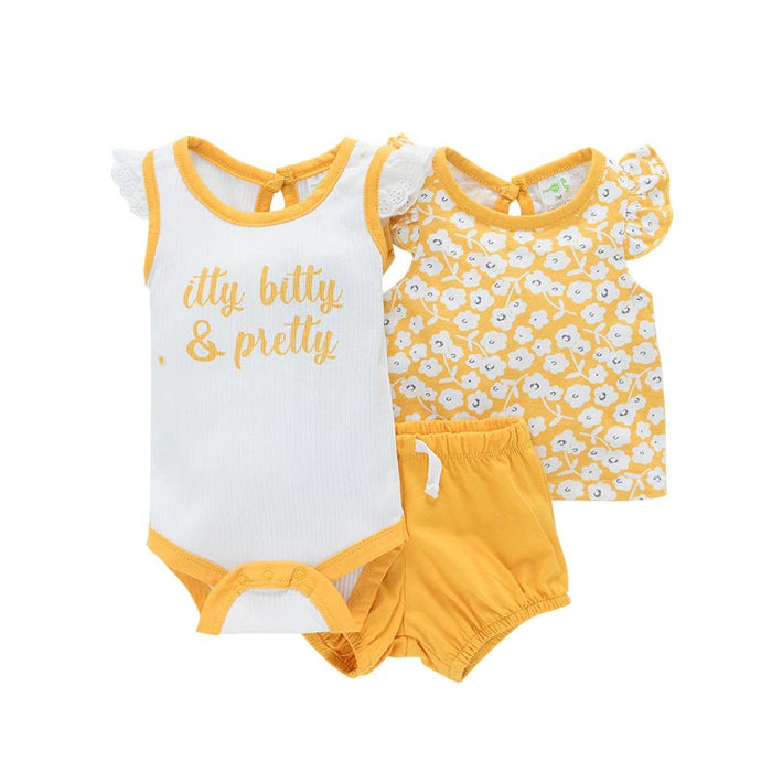 2Pcs Bodysuit And Pants Outfit Set