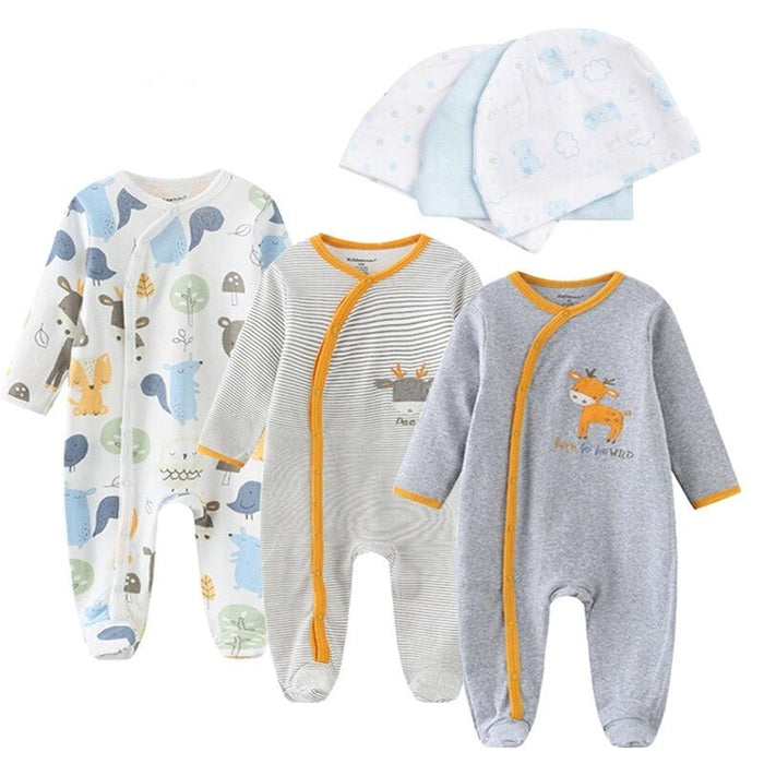 Newborn Romper With Hat Clothes Set