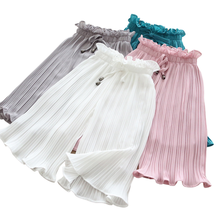 Girls Summer Chiffon Pants