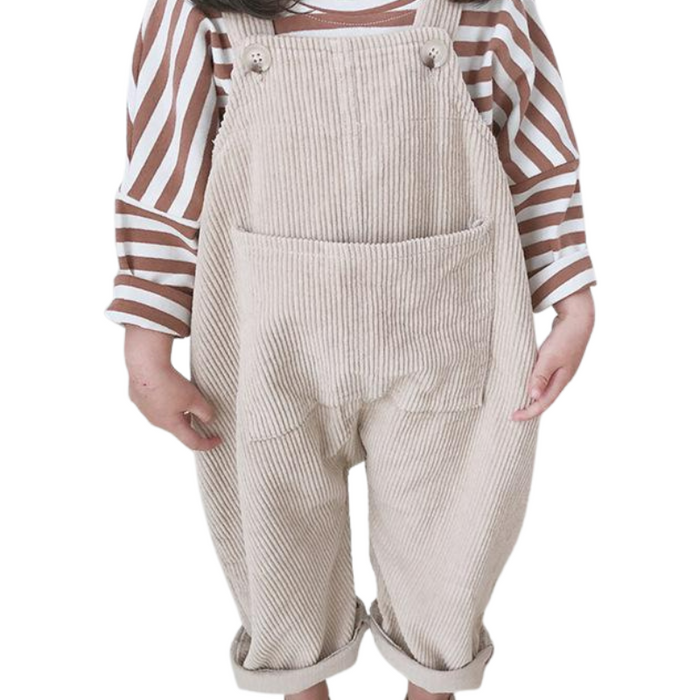 Solid Color Suspender Overalls