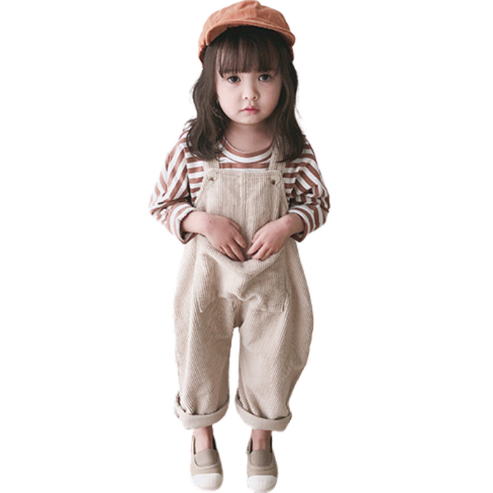 Solid Color Suspender Overalls