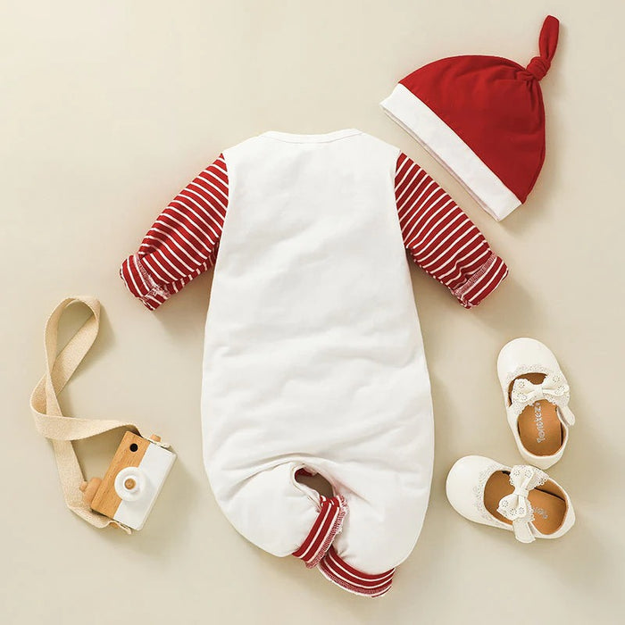 Christmas Baby Rompers With Hats