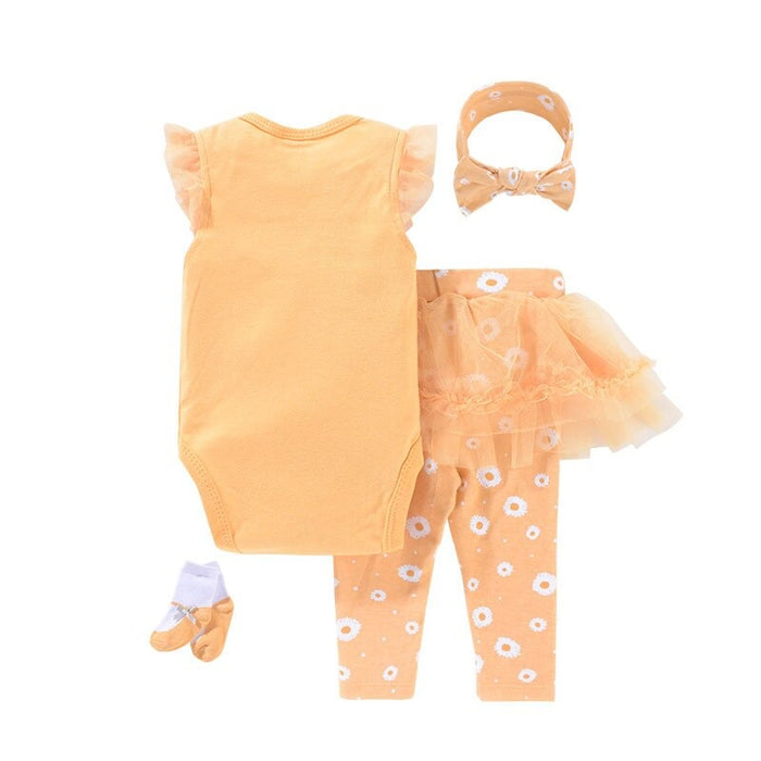 4 Pieces Baby Girl Clothes Set