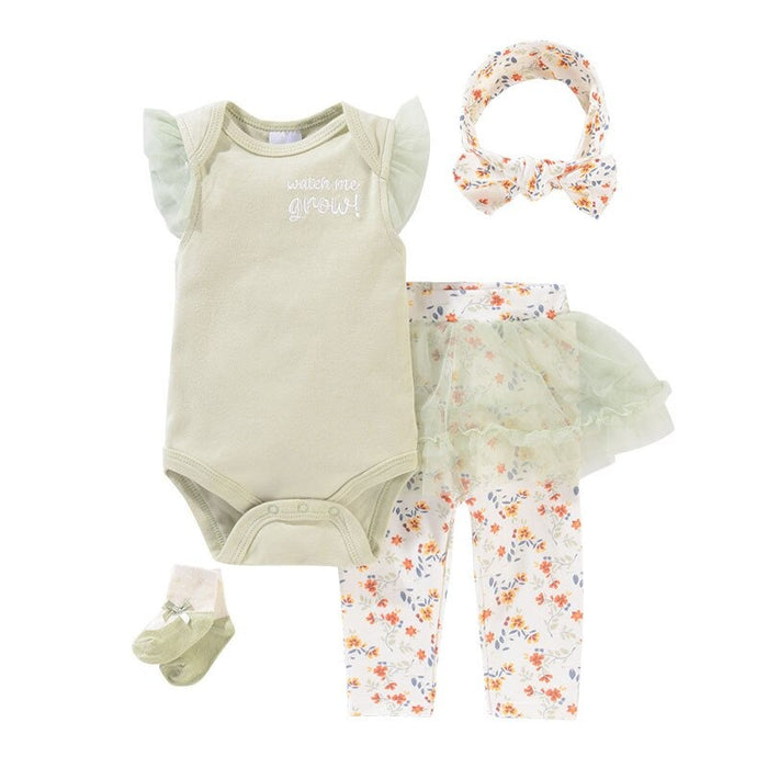 4 Pieces Baby Girl Clothes Set