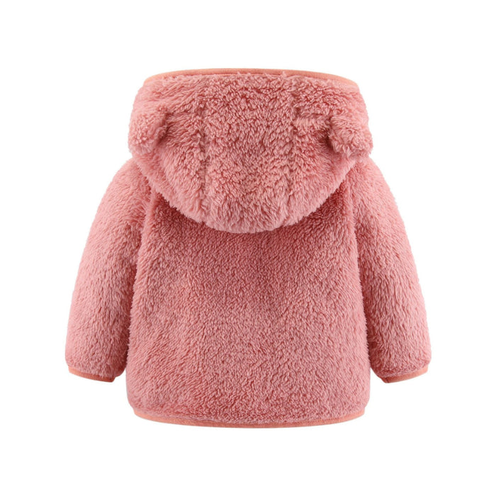 Autumn Hooded Bear Ears Coat For Toddlers