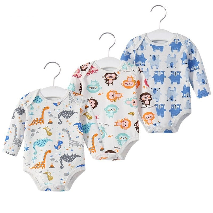 Long Sleeve Unisex Baby Bodysuits