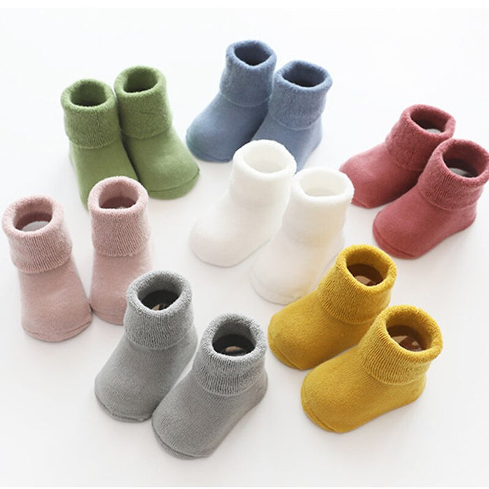 3 Pairs Of Winter Warm Thick Kids Cotton Socks