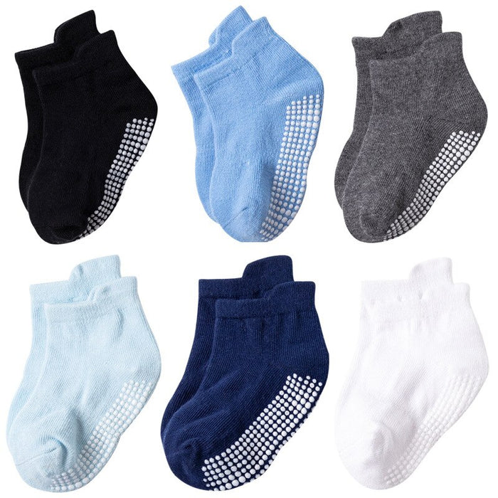 12 Pairs Of Casual Non Slip Breathable Baby Socks Set