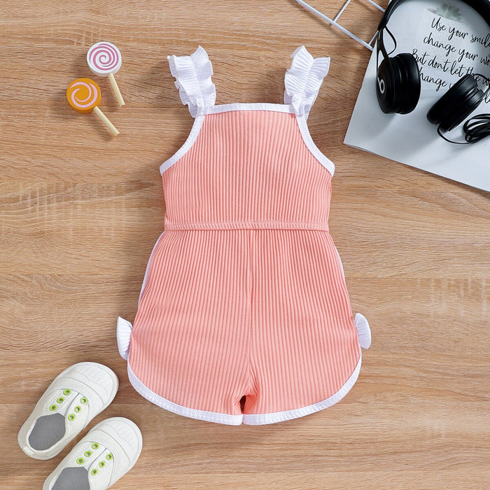 Summer Baby Girl Sling Romper Bodysuit