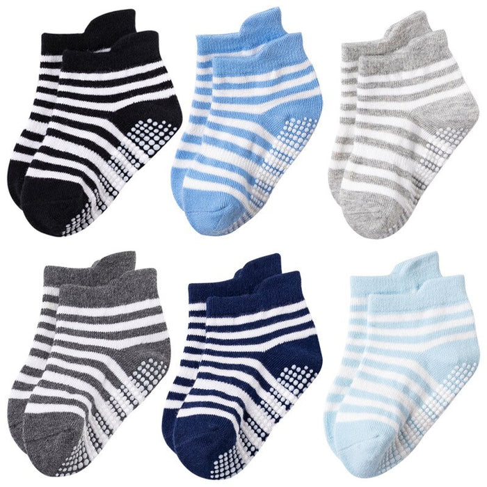 12 Pairs Of Casual Non Slip Breathable Baby Socks Set