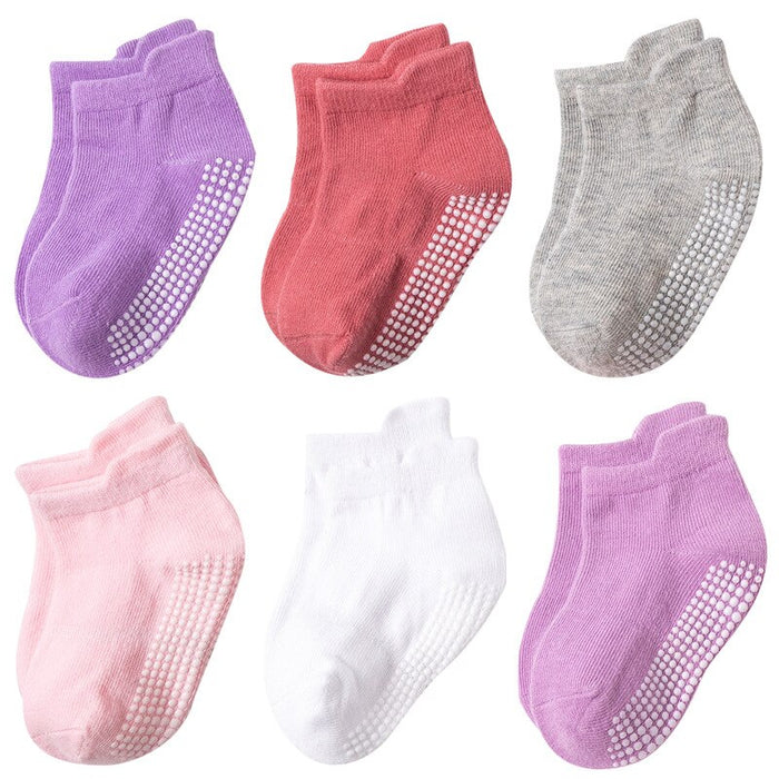 12 Pairs Of Casual Non Slip Breathable Baby Socks Set