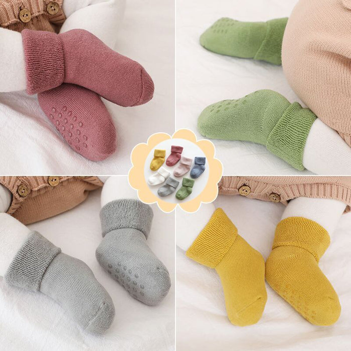 3 Pairs Of Winter Warm Thick Kids Cotton Socks