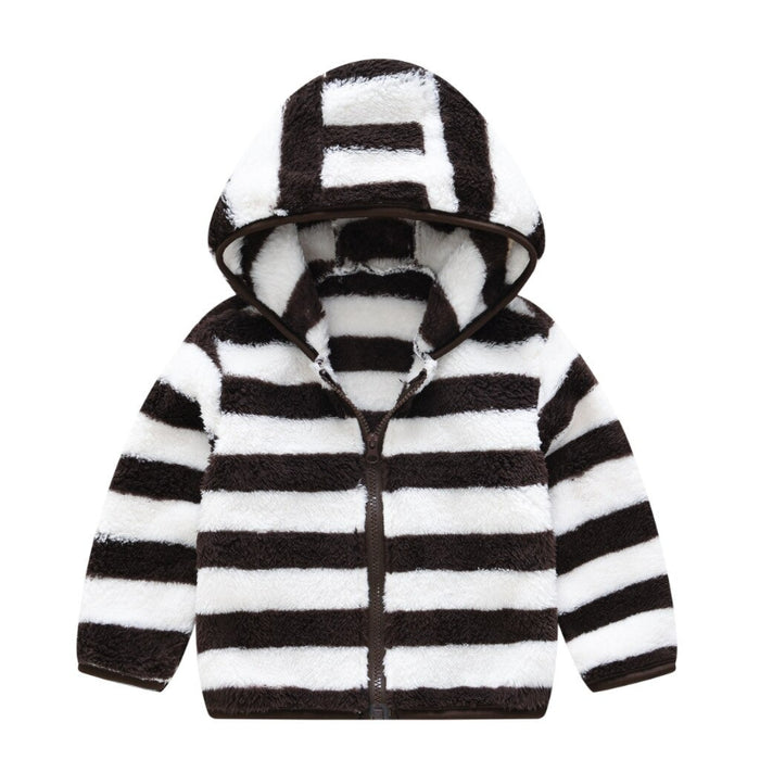 Durable Strips Hoodie For Children