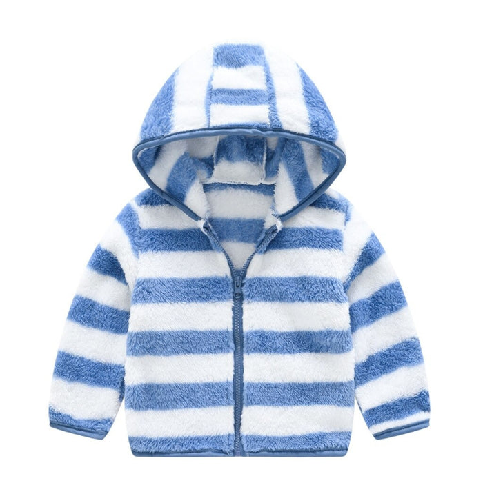 Durable Strips Hoodie For Children