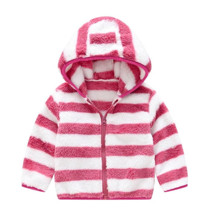 Durable Strips Hoodie For Children