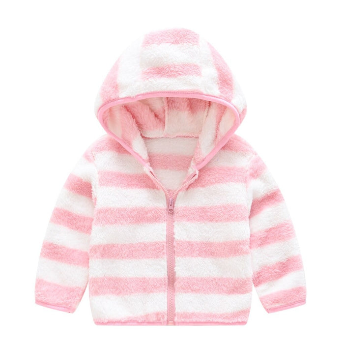 Durable Strips Hoodie For Children