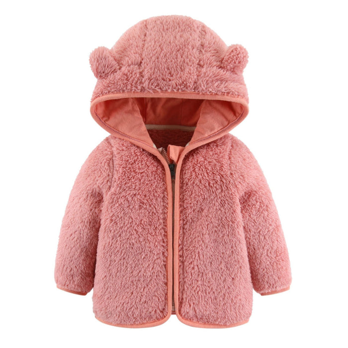 Autumn Hooded Bear Ears Coat For Toddlers