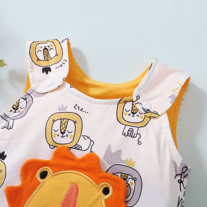 Unisex Baby Cartoon Pattern Romper