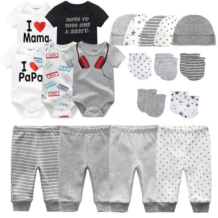 Newborn Baby Cotton Breathable Clothes Set