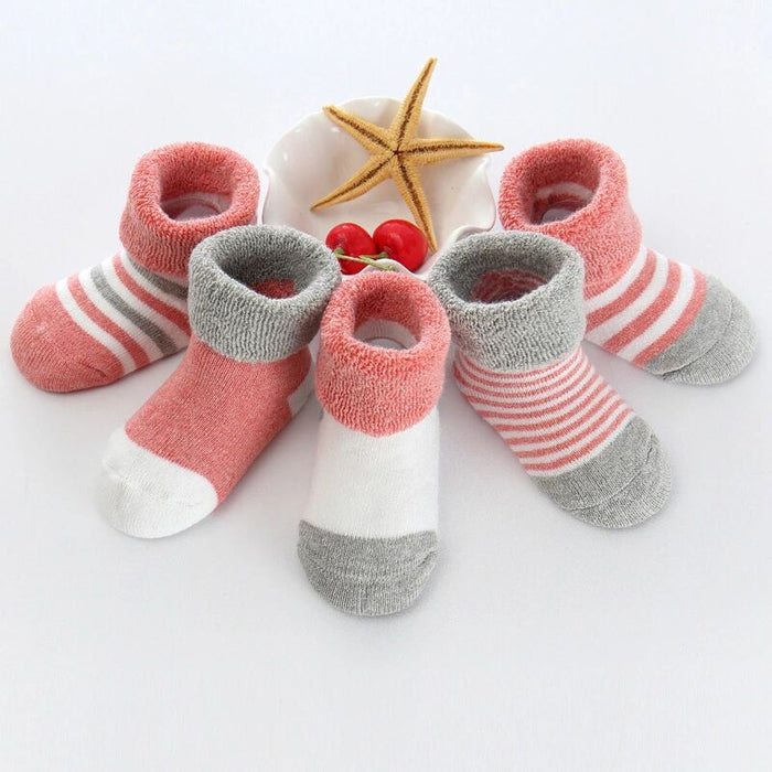 5 Pairs Of Baby Thick Soft Winter Socks