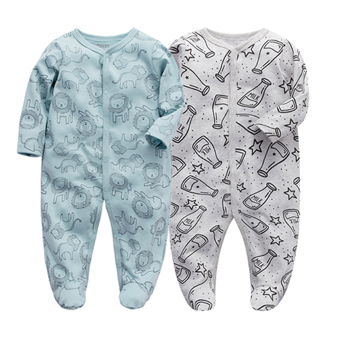 Fall Winter Infant Floral Rompers