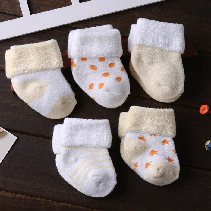 5 Pairs Of Baby Thick Soft Cotton Winter Socks