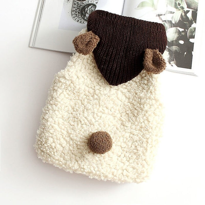 Winter Baby Hooded Knitted Vest Coat